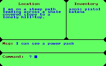 Crystal Theft (UK) (1984) screen shot game playing